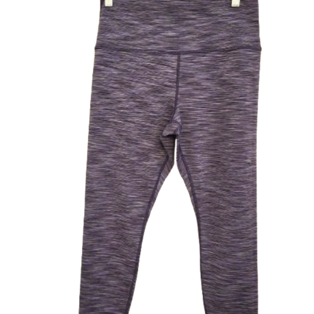 Athleta Transcend Textured 7/8 Tight Legging‎ Purple Workout Gym Women's Large